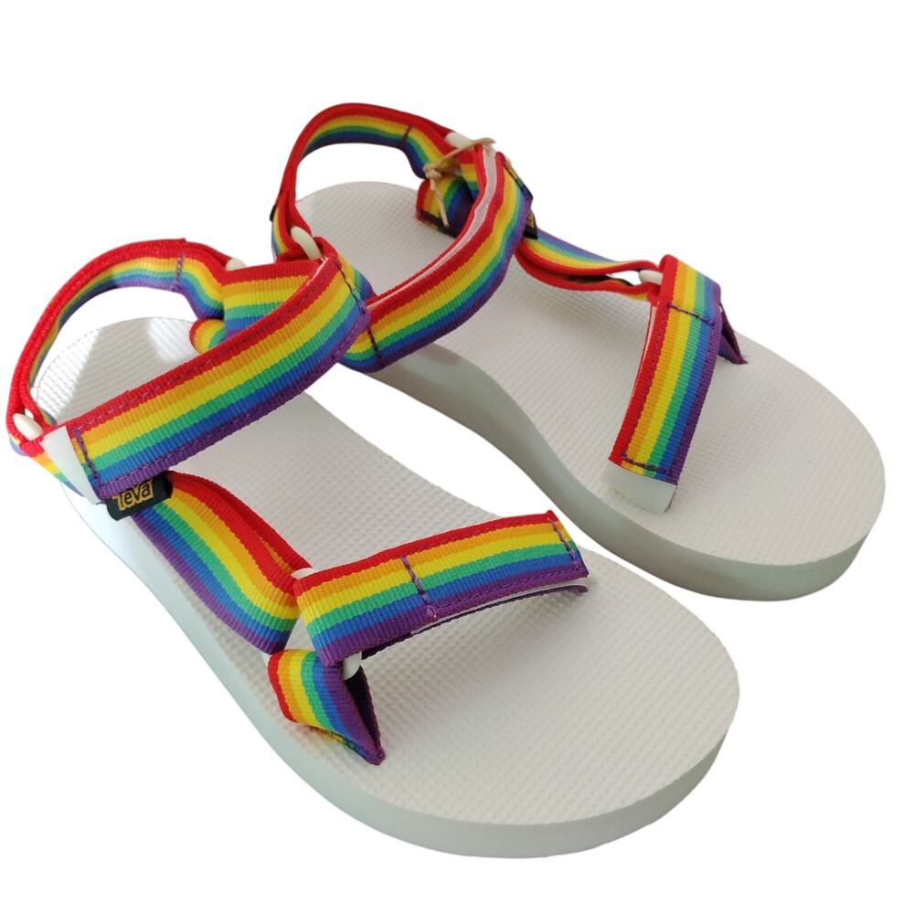 Teva Midform Universal Platform Sandals Rainbow Pride